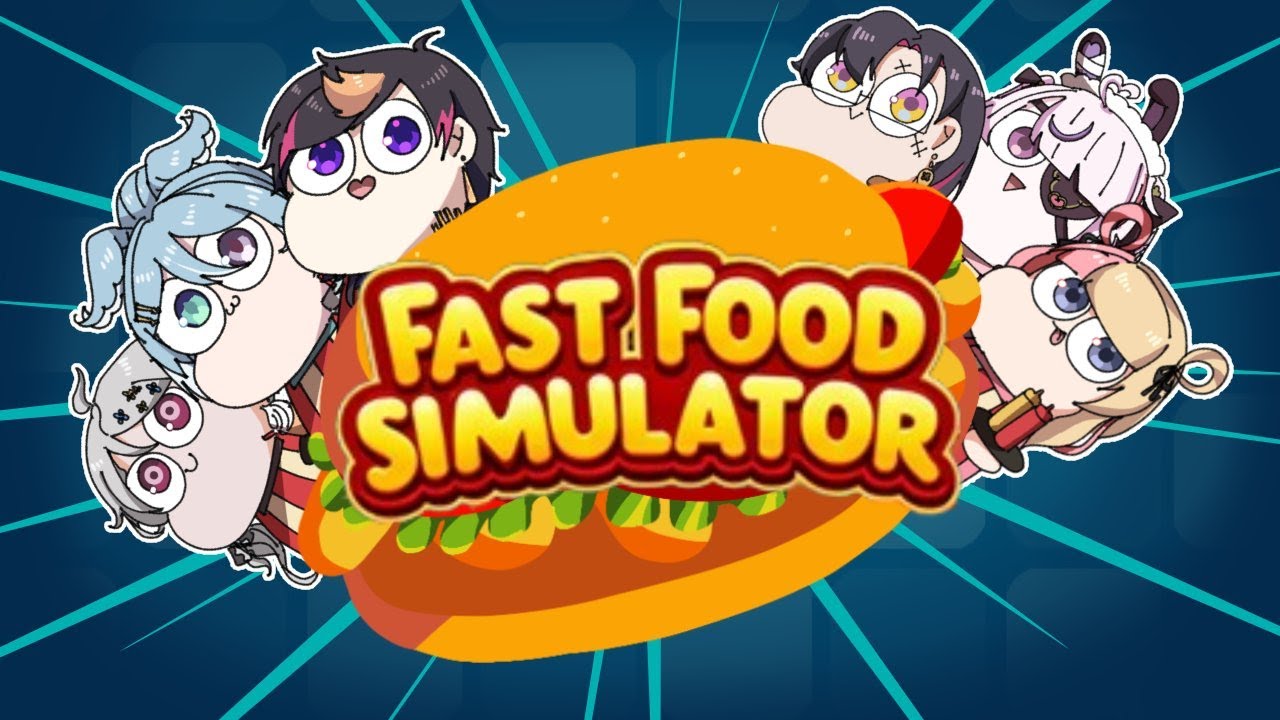 【#2】More Fast Food Simulator!!  w/ Zali Reimu Kotoka Elira Maria