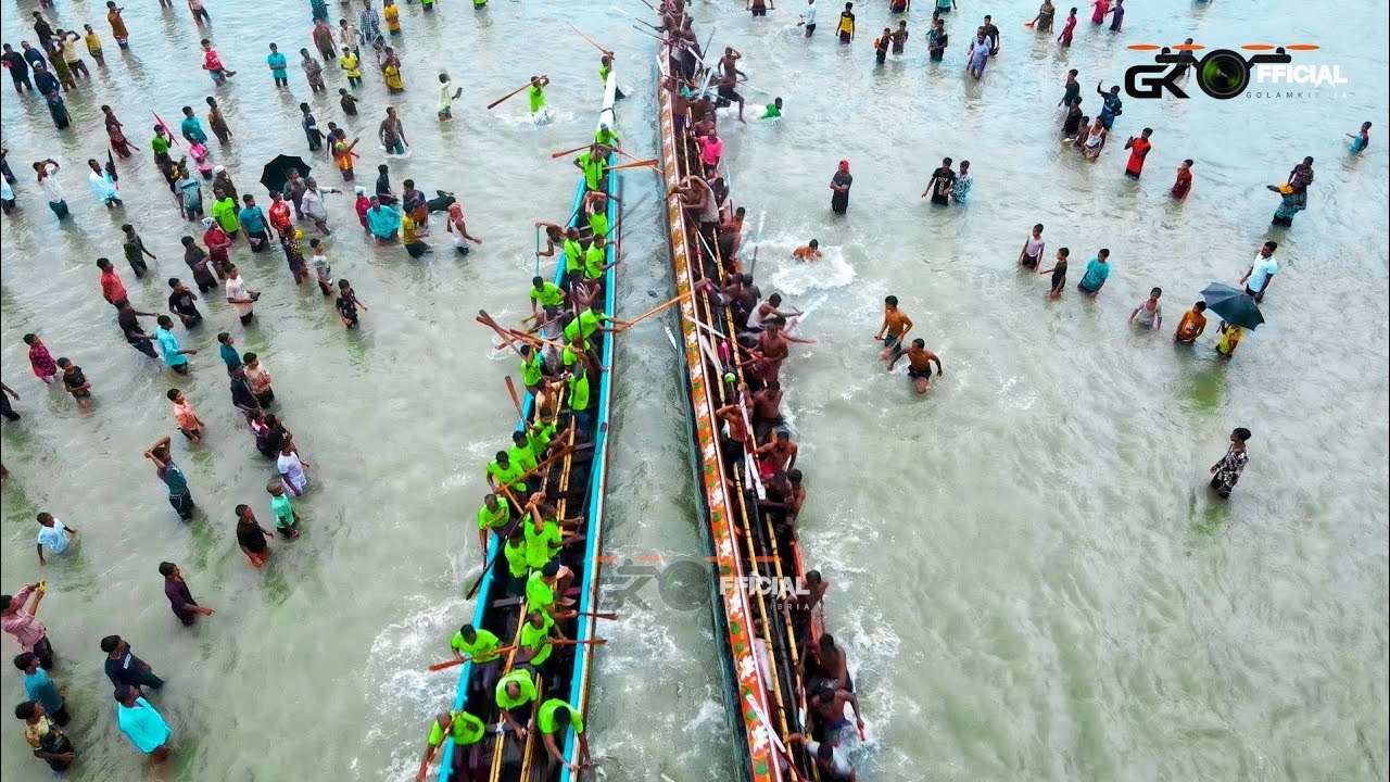 নৌকা খেলাই বিশাল মারামারি।  golam kibria