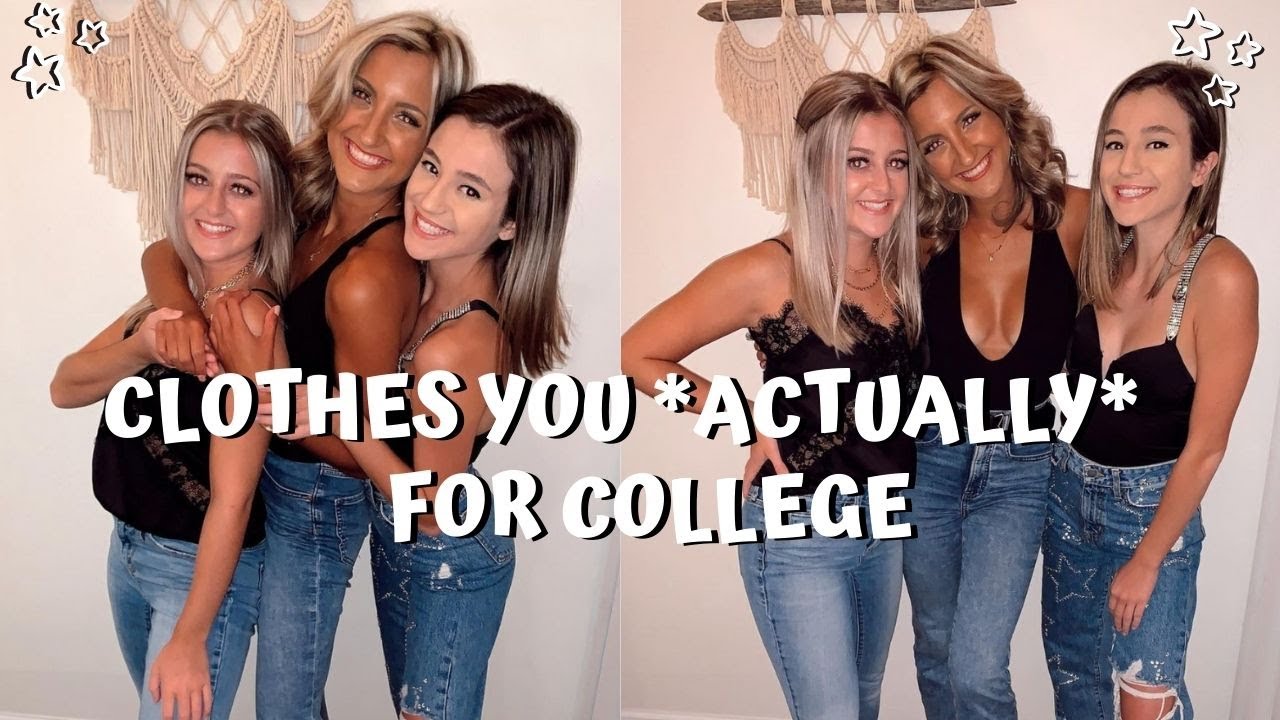CLOTHES YOU NEED FOR COLLEGE // college closet essentials you *really* need to pack