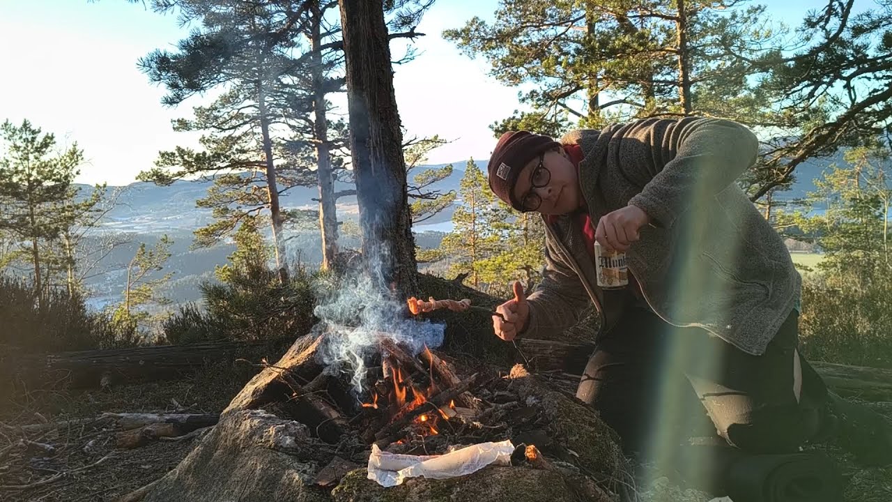 The Primitive Way To Cook Bacon