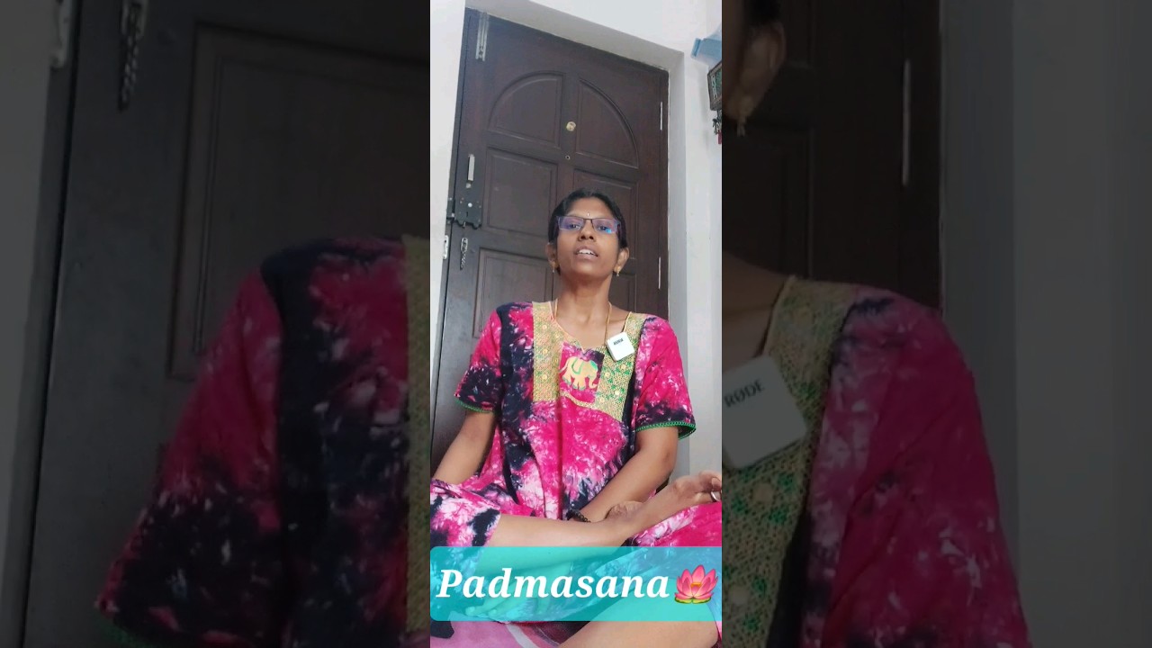 Padmasana🪷 Lotus Pose  for Women Housewife 