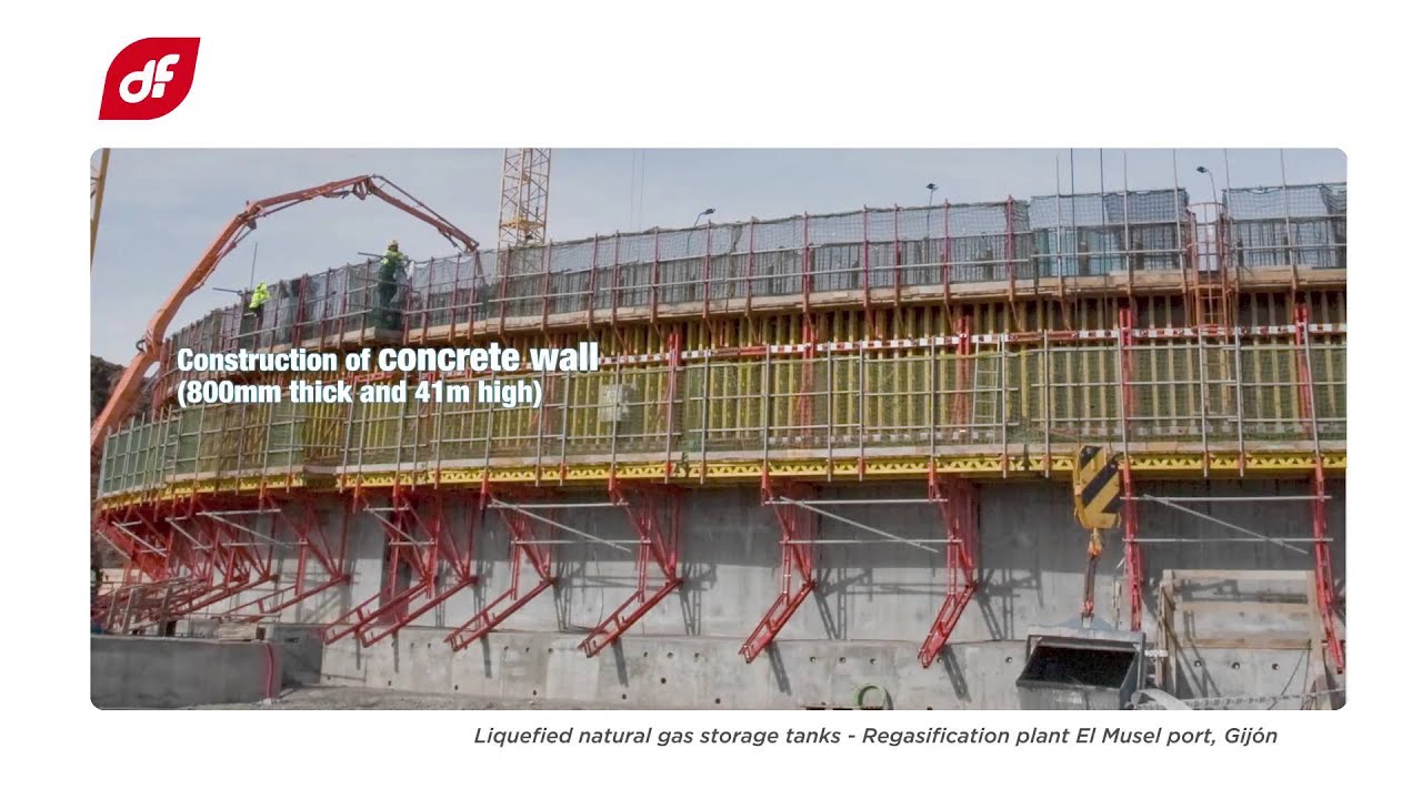 LNG Storage Tanks. El Musel Regasification Plant