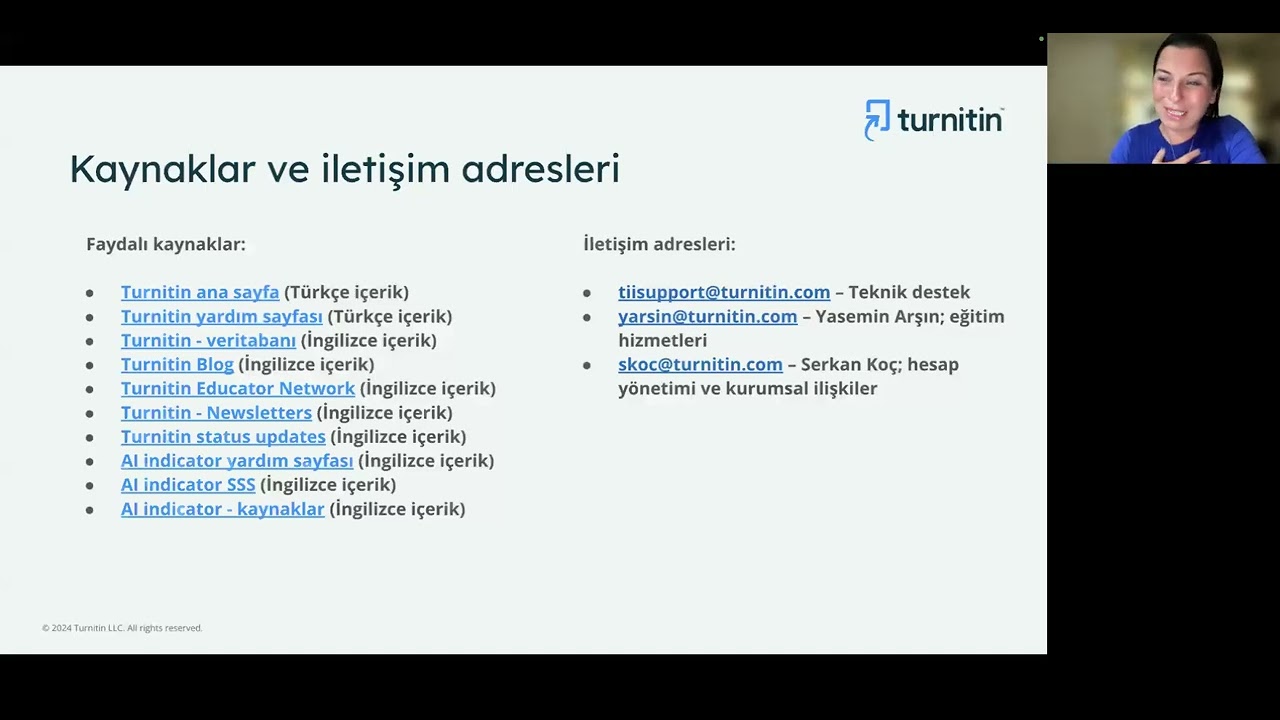 Bartın Üniversitesi Araştırmacılarına Yönelik Turnitin İntihal Tespit Programı Eğitimi