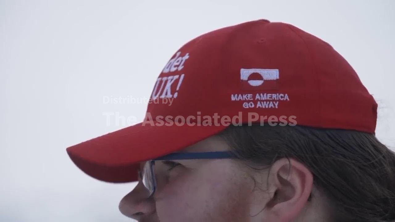 Make America Go Away! Danish protesters mock MAGA hats at Greenland rallies