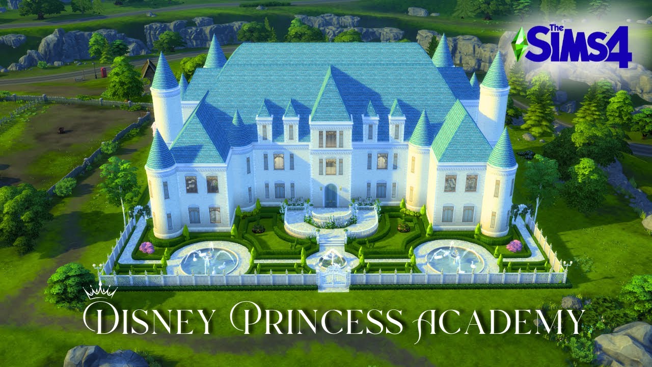 Princess Academy - Disney Princess Castle For Rent Sims 4 Stop Motion Build | No CC