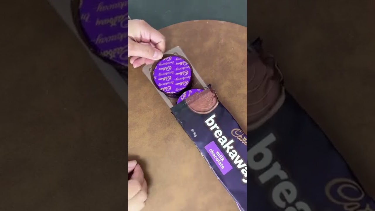 Cadbury breakaway ASMR. Have you tried this? #cadbury #cadburybreakaway #biscuits #woolies #woolwor