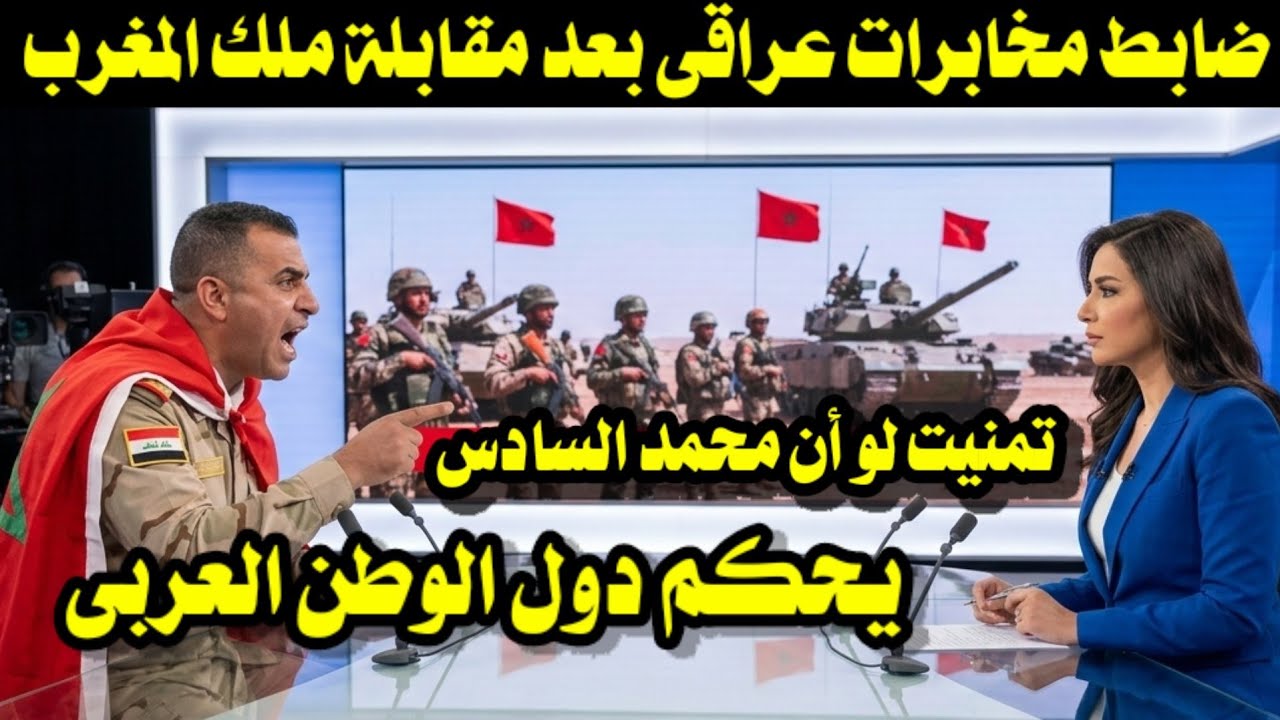 ضابط مخابرات عراقى بعد مقابلة ملك المغرب تمنيت لو أن محمد السادس يحكم دول الوطن العربى