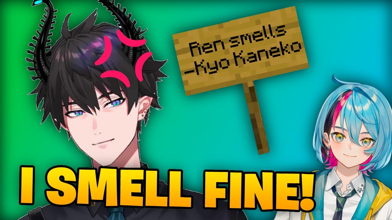 Ren Zotto has a bunch of signs in his house of him being Stinky | NIJISANJI EN CLIP