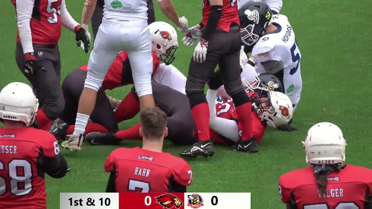 Alzey Lions vs. Hanau Hornets Highlights 06.07.25 Wartbergstadion Alzey - Sport American Football