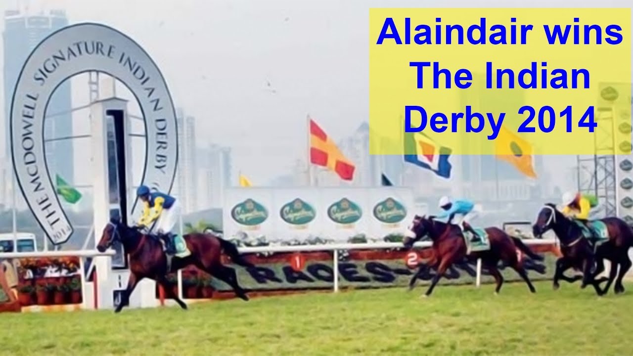 Alaindair ridden by Y S Srinath wins The Indian Derby 2014