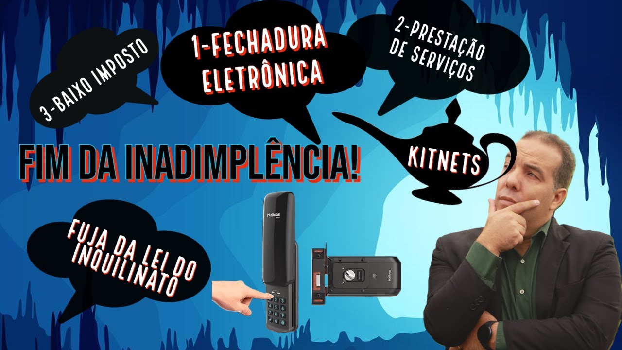 Fechadura Eletronica nas KITNETS - O fim da Inadimplência.