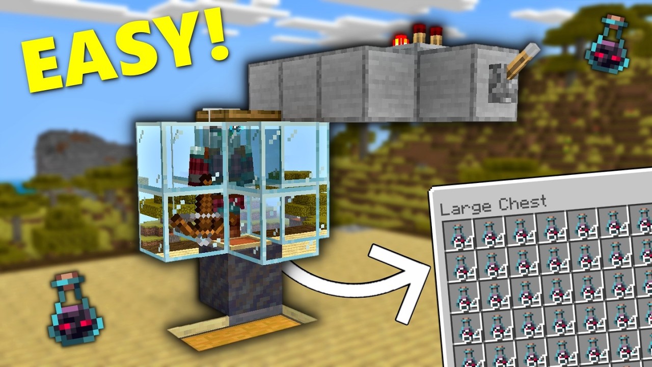 NEW Ominous Bottle Farm In Minecraft 26.2 Bedrock!