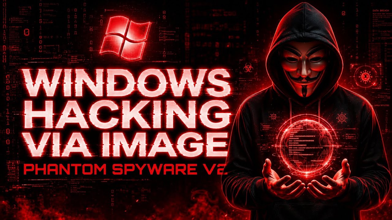 WINDOWS HACKING VIA IMAGE 🔥 | Phantom Spyware V2 | Cyber Security Demo 2026