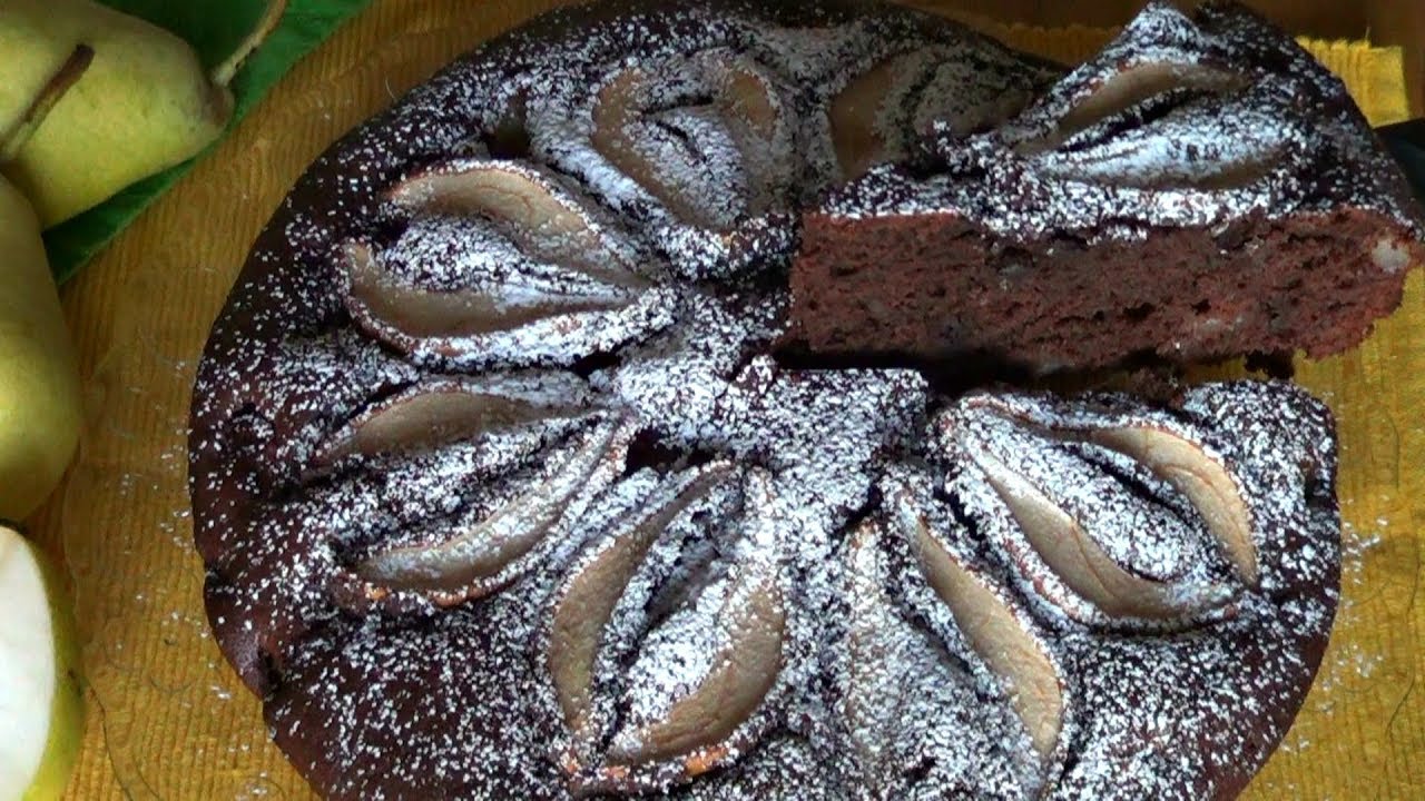 TORTA CIOCCOLATO E PERE FACILE