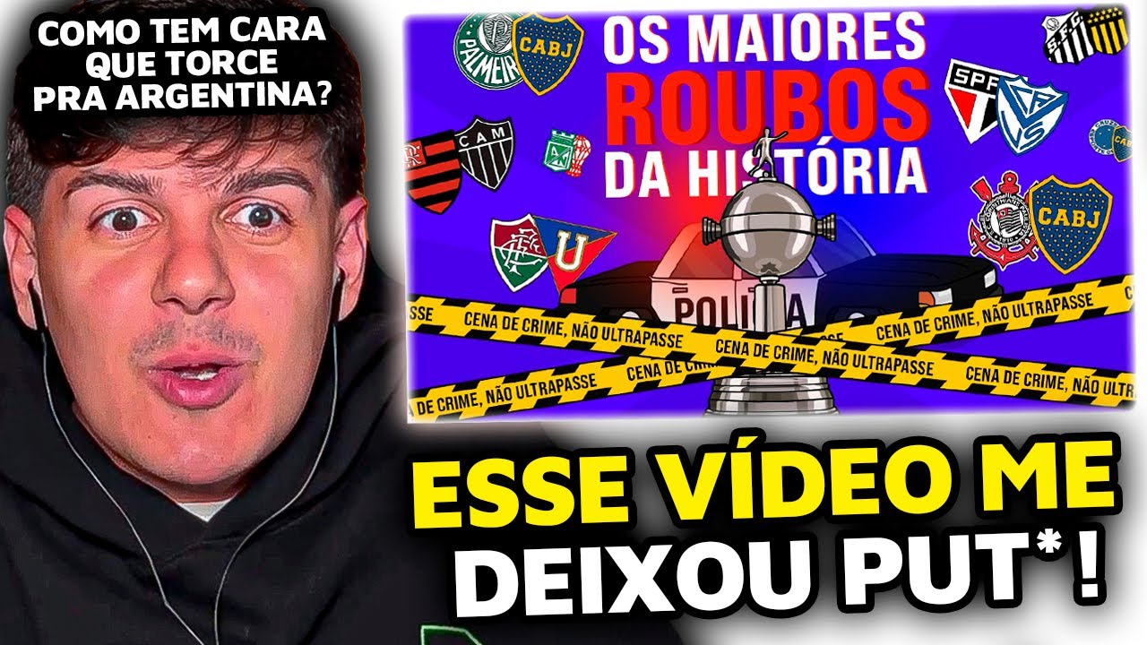 OS MAIORES ROUBOS DA HISTÓRIA DA LIBERTADORES - wardi REACT!