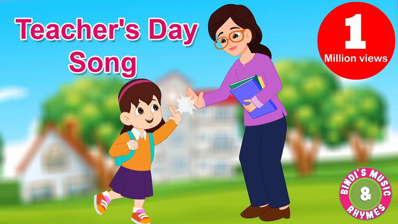 Teacher's Day Special 2023 - English Rhymes | Thank You Song | Guru Purnima | Bindi's Music & Rhymes