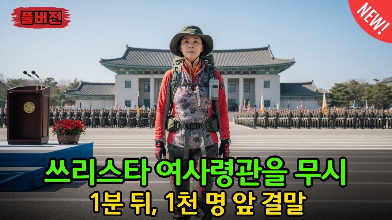 707 출신 쓰리스타 여사령관을 무시한 장교들… 1분 뒤, 1천 명 앞에서 드러난 충격적 결말