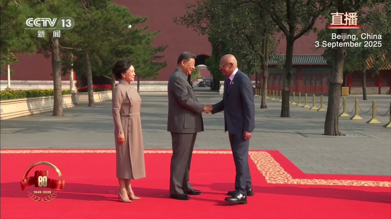 Xi and his wife Peng roll out the red carpet for the global leaders who attended the V-Day parade