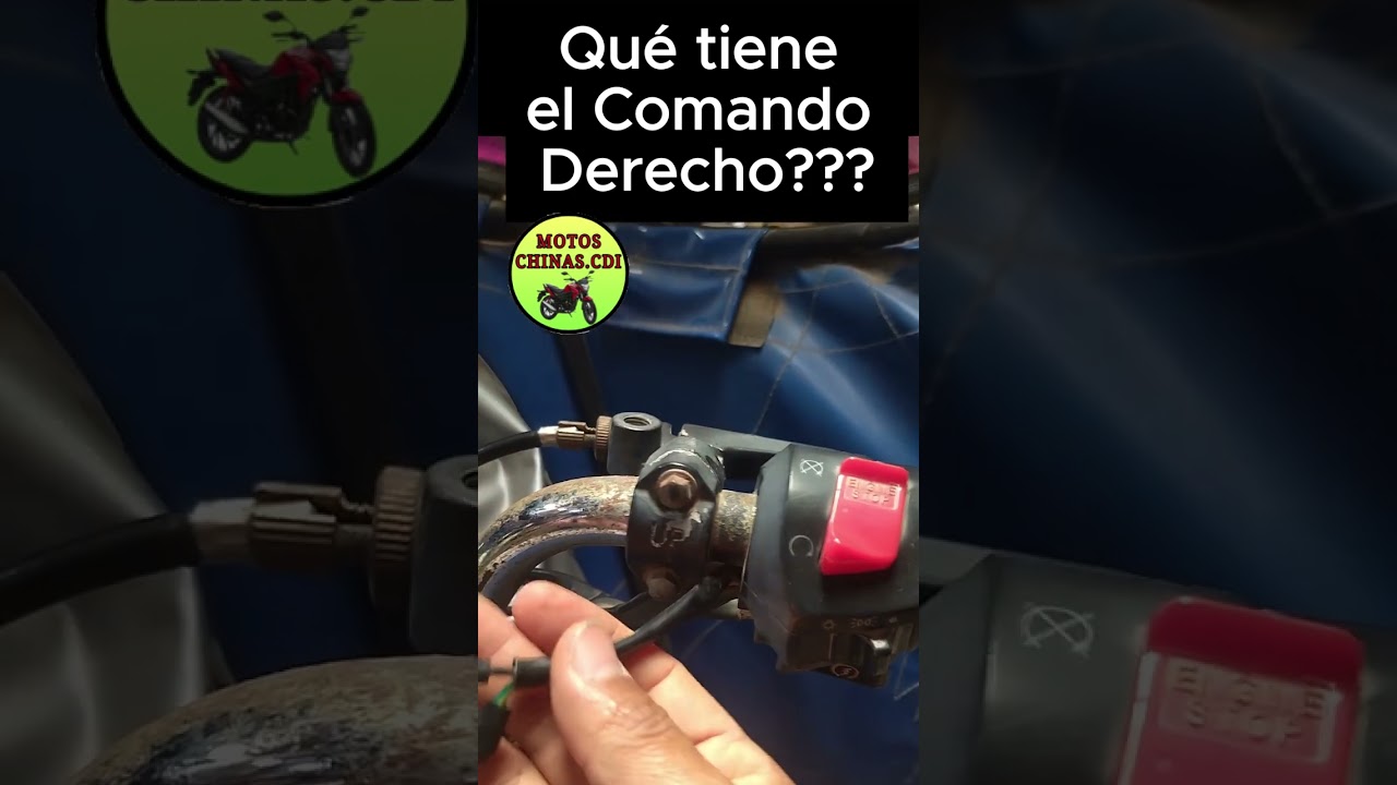 comando derecho. explicacion de dos cables que lleva al costado