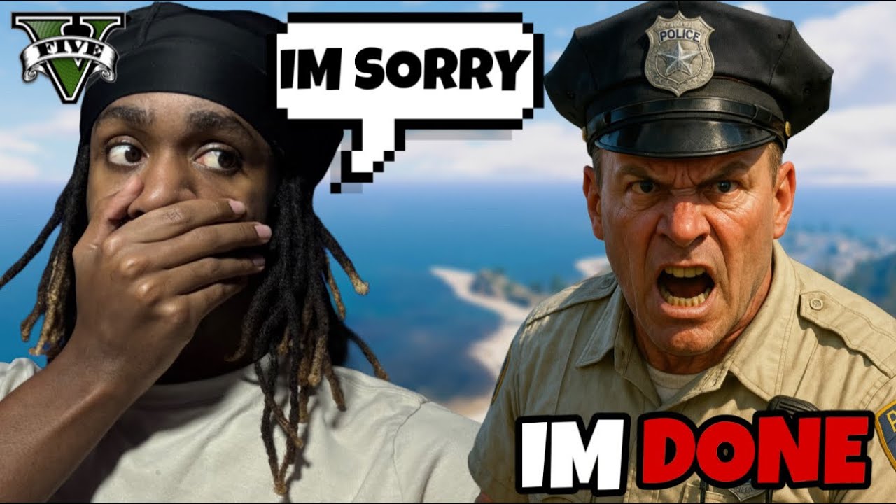 Вынудил полицейского выйти из игры GTA RP из-за ярости (троллинг).
