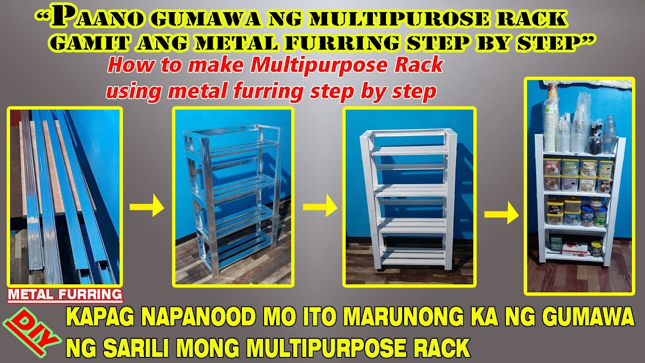 PAANO GUMAWA NG MULTIPURPOSE RACK STEP BY STEP/HOW TO MAKE MULTIPURPOSE RACK STEP BY STEP