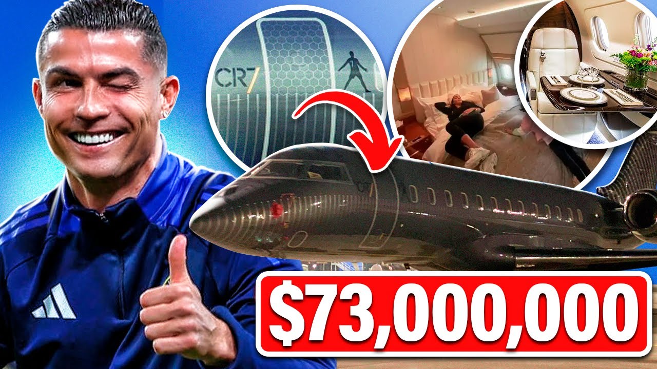 This is what CR7's INCREDIBLE NEW JET looks like on the inside, which he SPENT a FORTUNE on!✈️💸