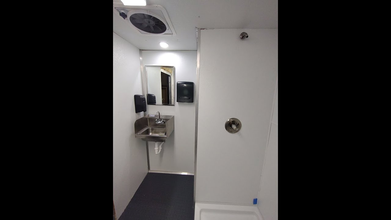 Mobile Shower Trailer Build Part 3 - Interior FRP and Exterior Sink