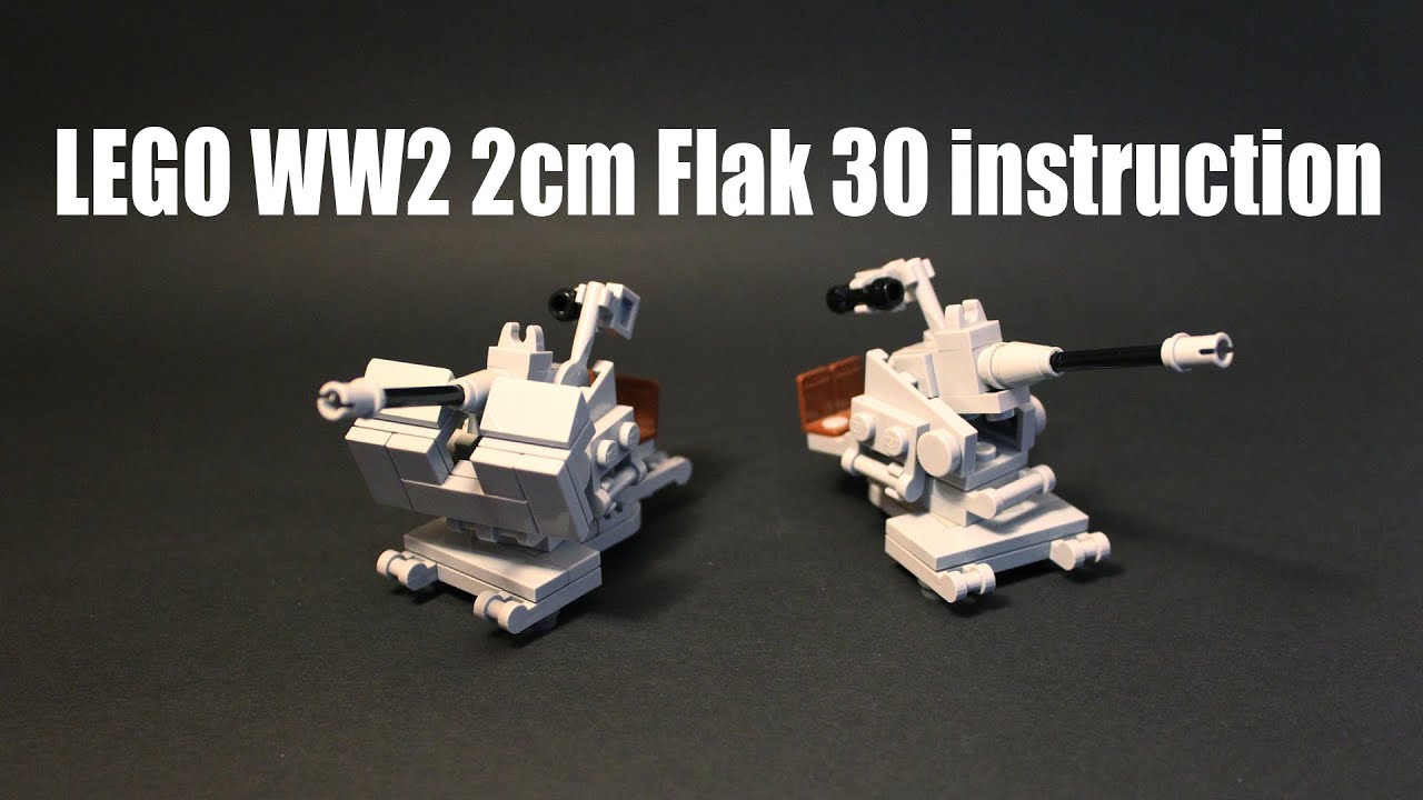 LEGO WW2 2cm Flak 30 instruction