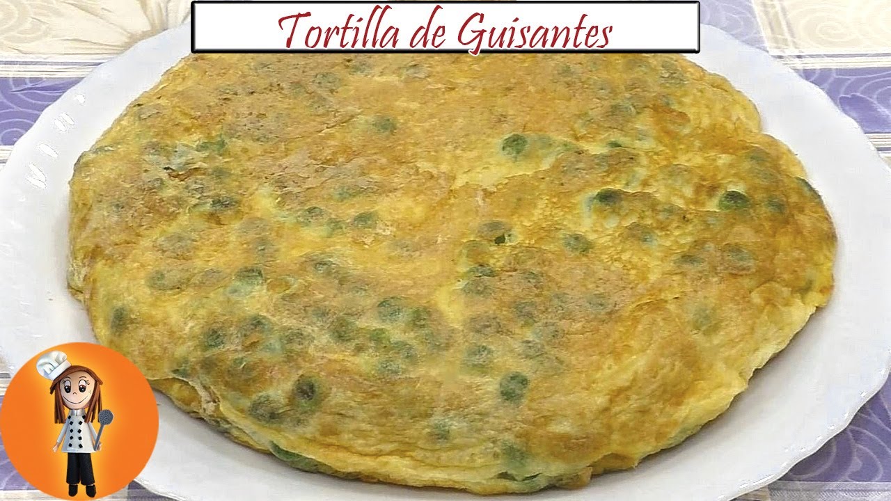 Tortilla de guisantes | Receta de Cocina en Familia