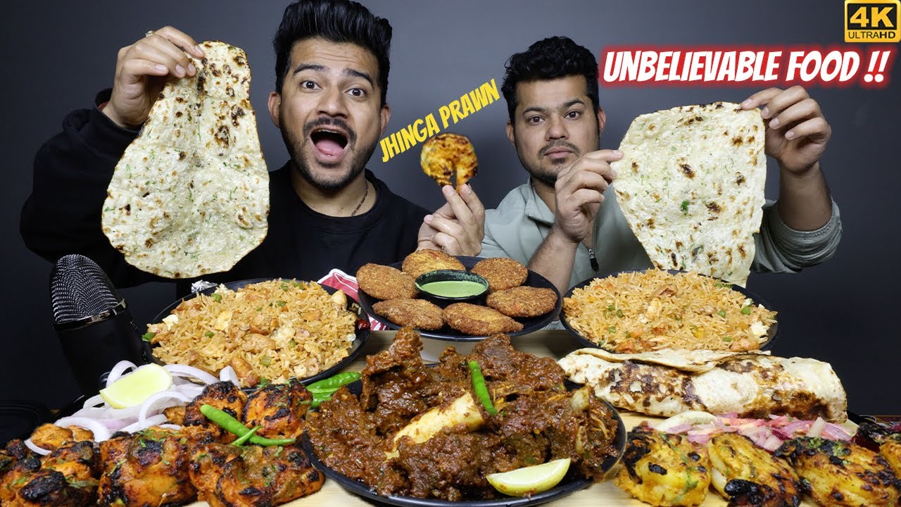 CHATAKEDAR JHINGA PRAWN, ADRAKI BHUNA GOSHT, BUTTERY CHICKEN TIKKA, CHICKEN SCHEZWAN FRIED RICE
