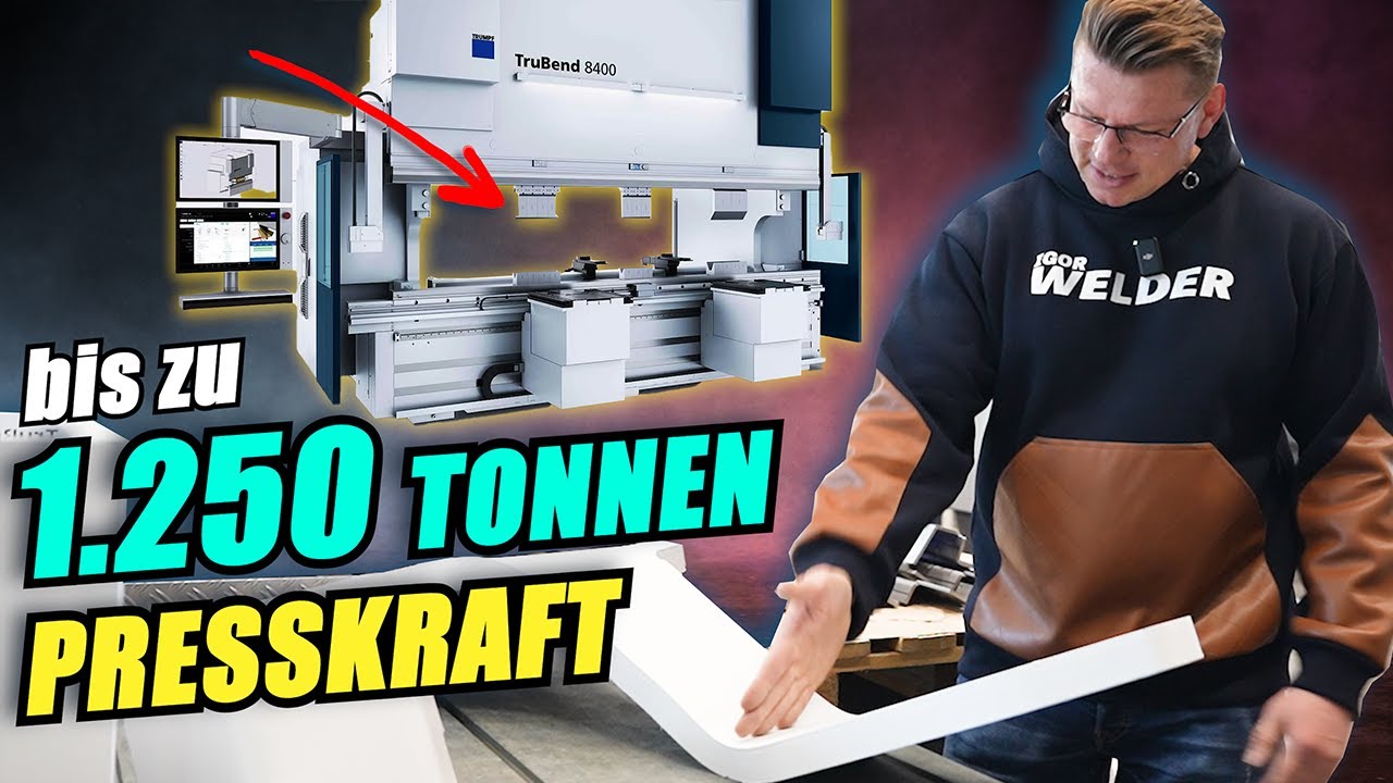 Eine der STÄRKSTEN Biegemaschinen der WELT! | Die TruBend 8000 von TRUMPF - made in Germany