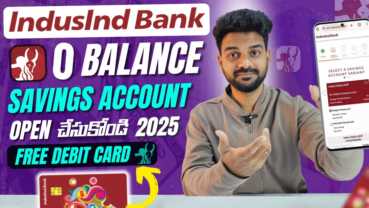 indusind bank account opening online 2025 |  indusind bank zero balance account opening online