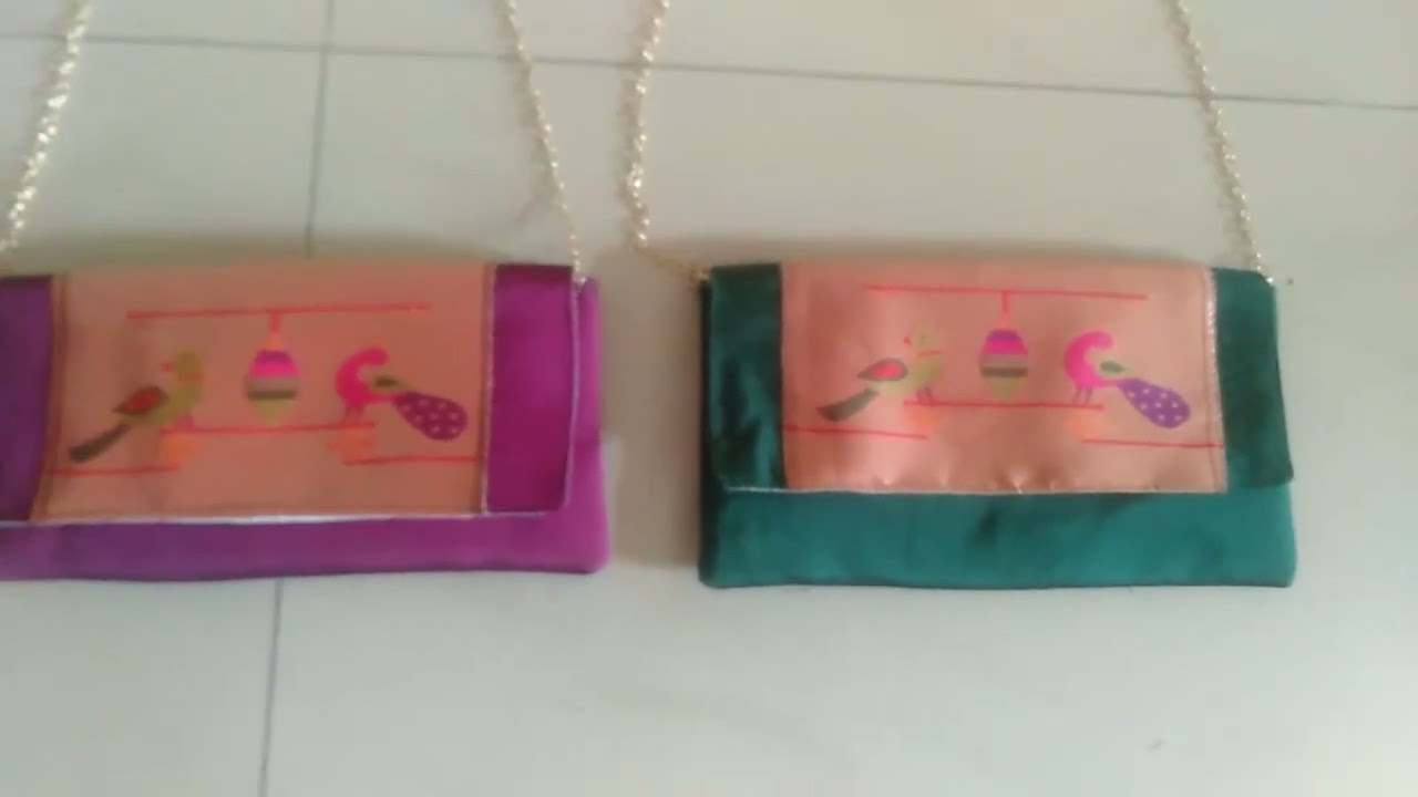 Paithani clutch ( Handmade)