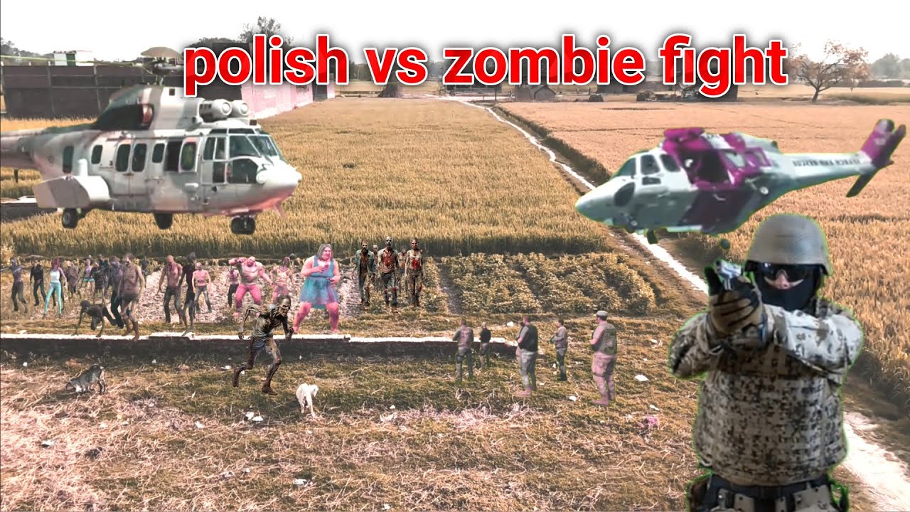 Zombie fight with polish || mr rajshahi || zombie attack || zombie vs polish