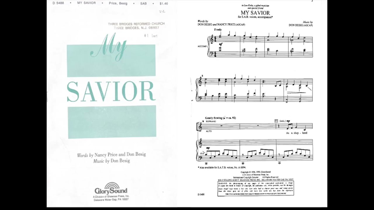 My Savior All Parts Practice Track