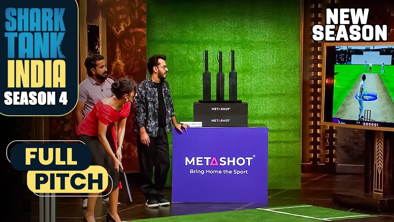 'Meta Shot' का bat इस्तेमाल करके Aman & Vineeta ने खेला cricket | Shark Tank India S4 | Full Pitch