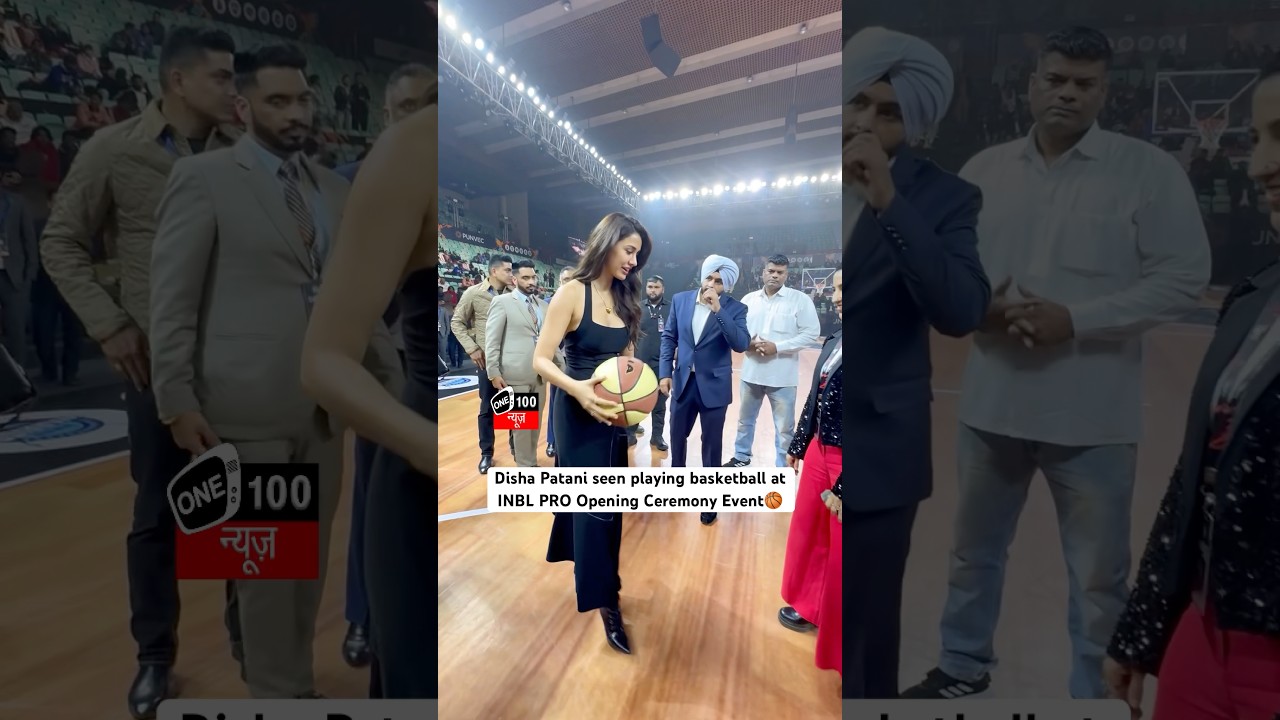 Disha Patani seen playing basketball at INBL PRO Opening Ceremony Event in Delhi #reels #shorts