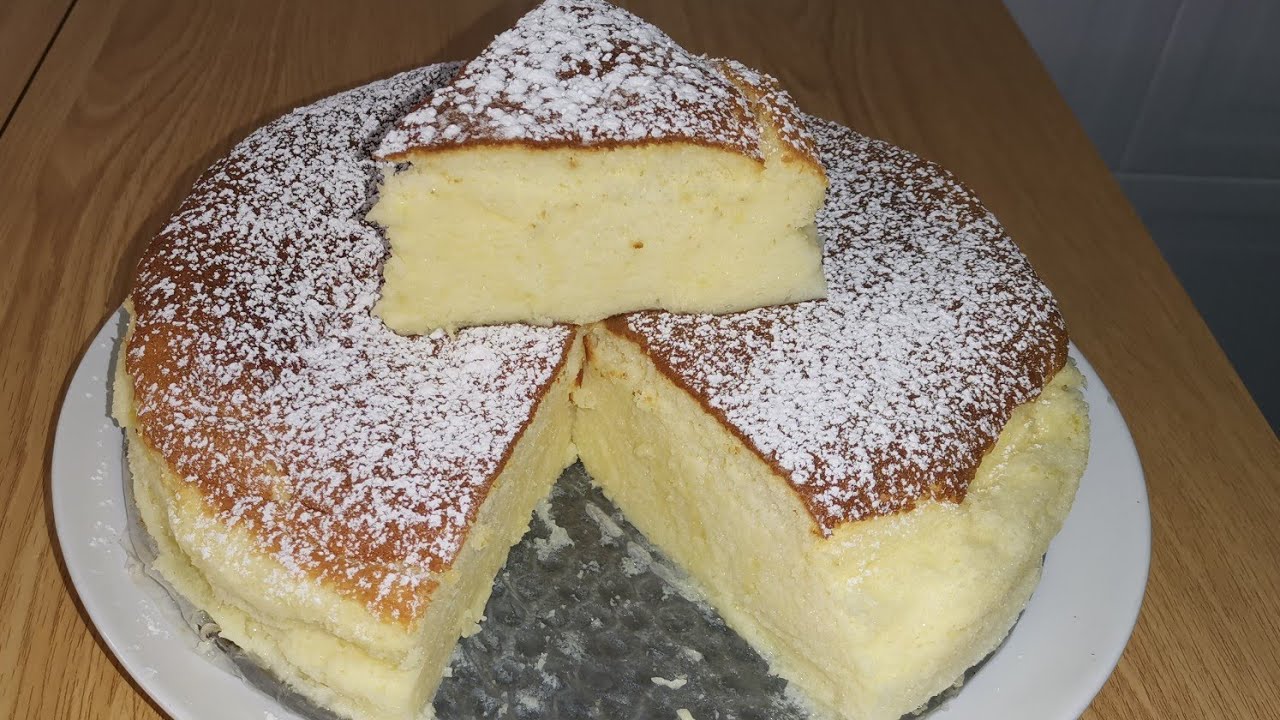 TARTA DE QUESO JAPONESA, ( cheesecake) Un bocado exquisito que parece esponja😋😋
