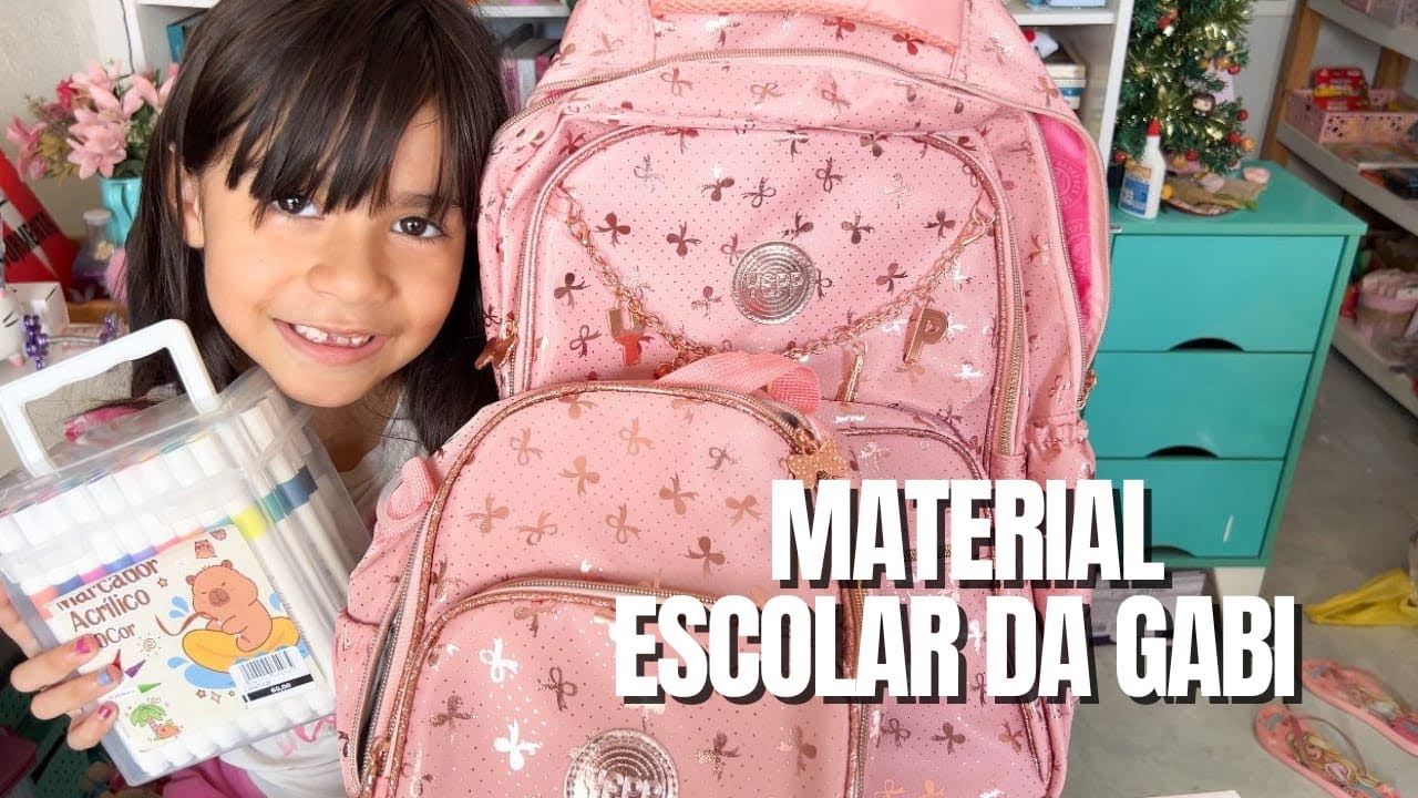 Material Escolar da Gabi para o 1° ano 