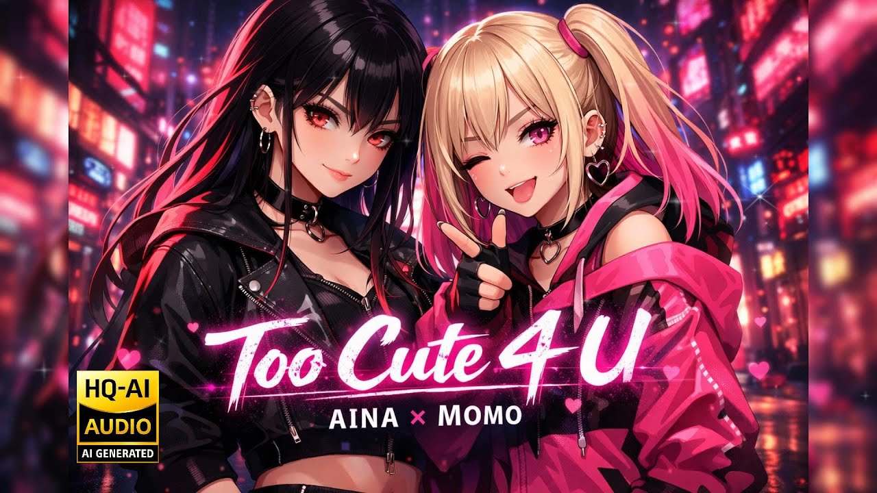 🎧【中毒警報】Too Cute 4 U｜Aina × Momo｜かわいいの暴力｜Anime Song【Global Harmony JP】
