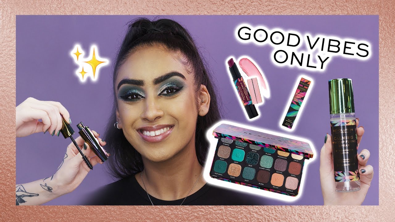 REVOLUTION | GOOD VIBES SATIVA COLLECTION - 5 GREEN EYESHADOW MAKEUP TUTORIALS