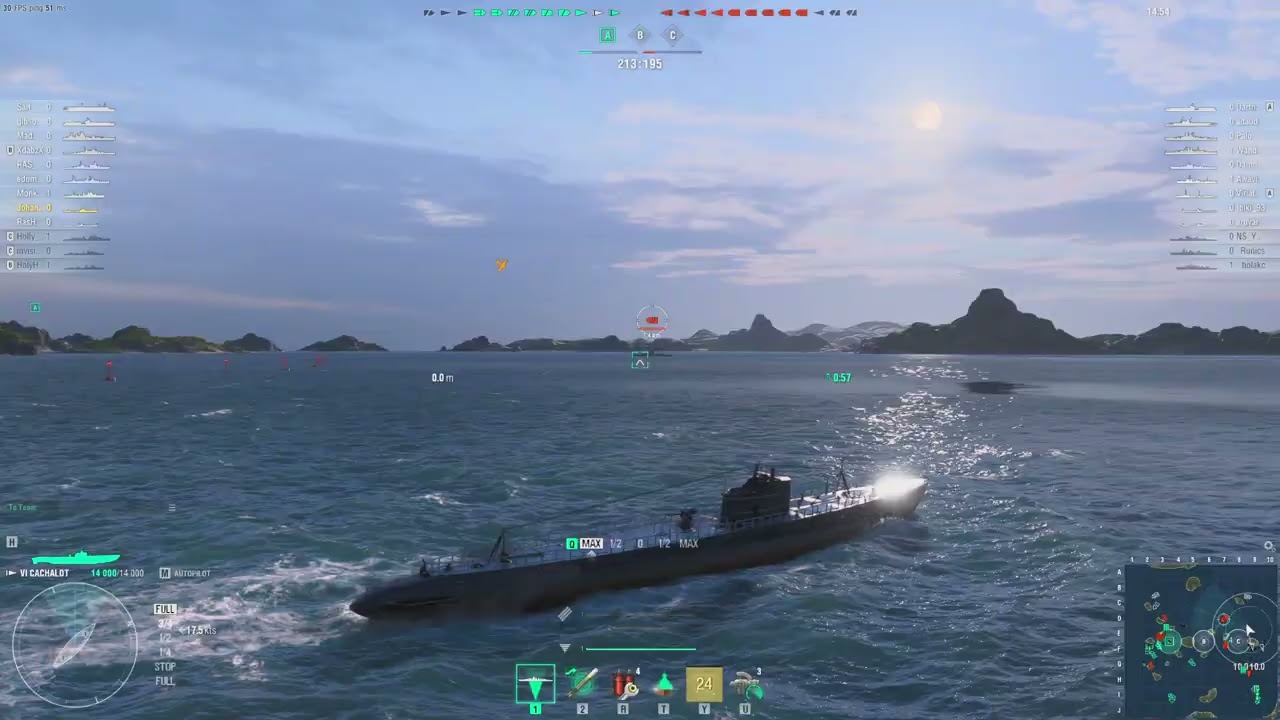 World of Warships: USS Cachalot (Submarine)