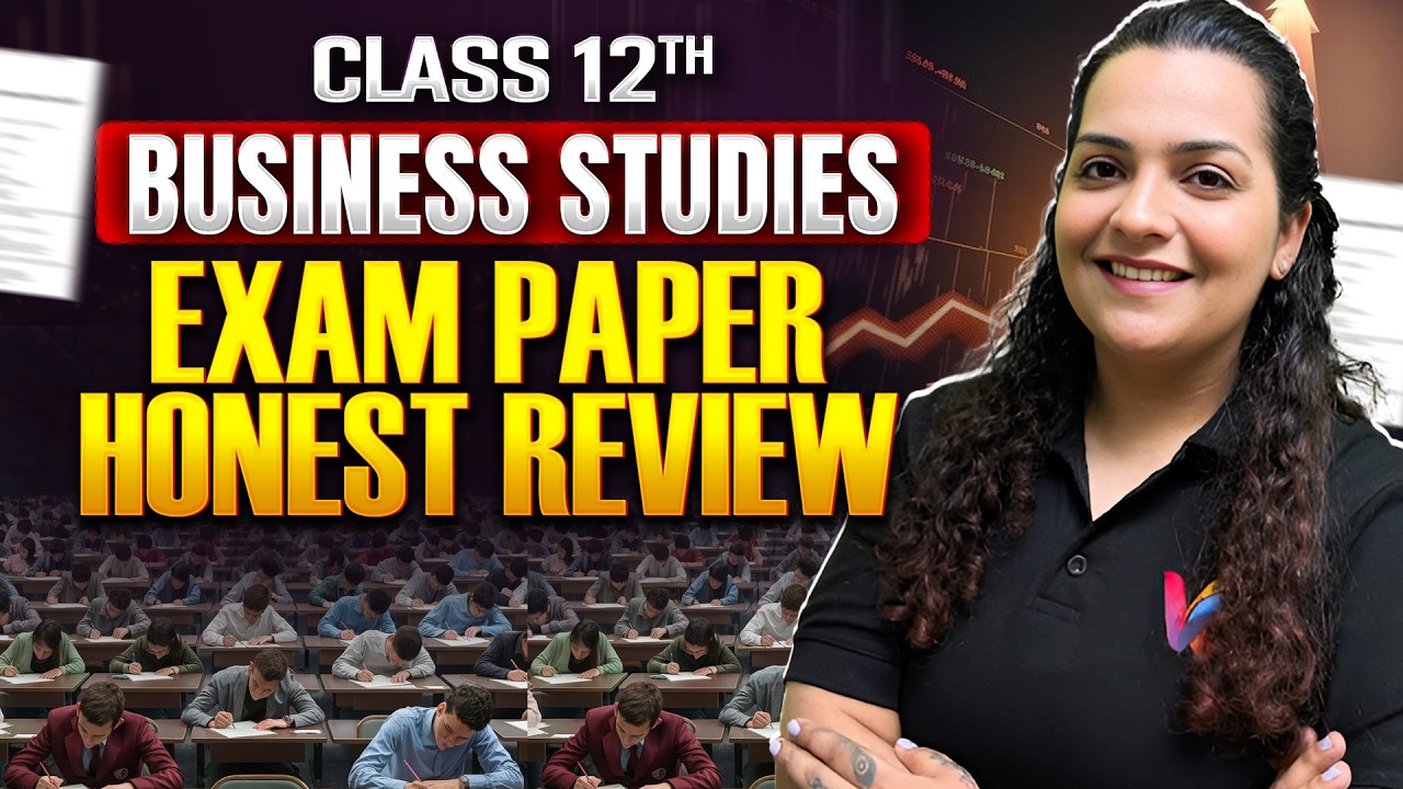 Class 12 Business Studies Paper Analysis | Honest Review by Disha Karia Ma'am