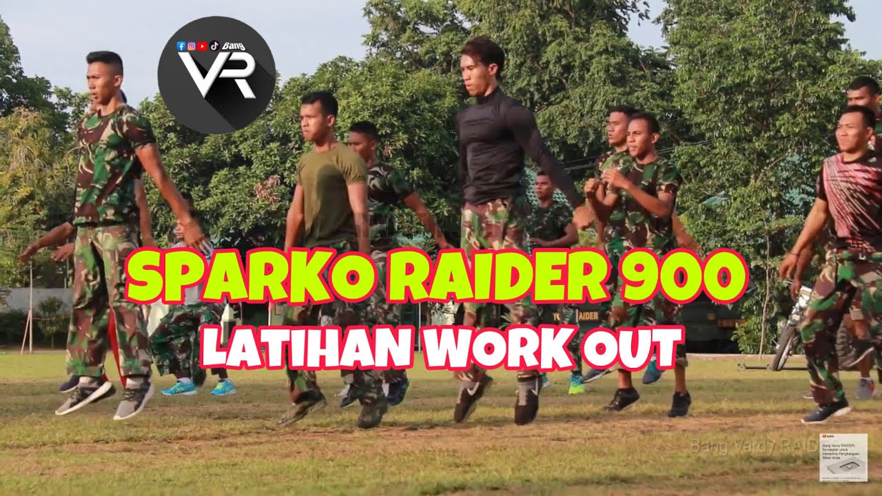 Latihan Work OUT Prajurit RAIDER 900 TNI AD