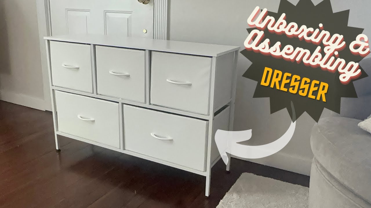 Unboxing & Assembling: WLIVE Dresser with 5 Drawers