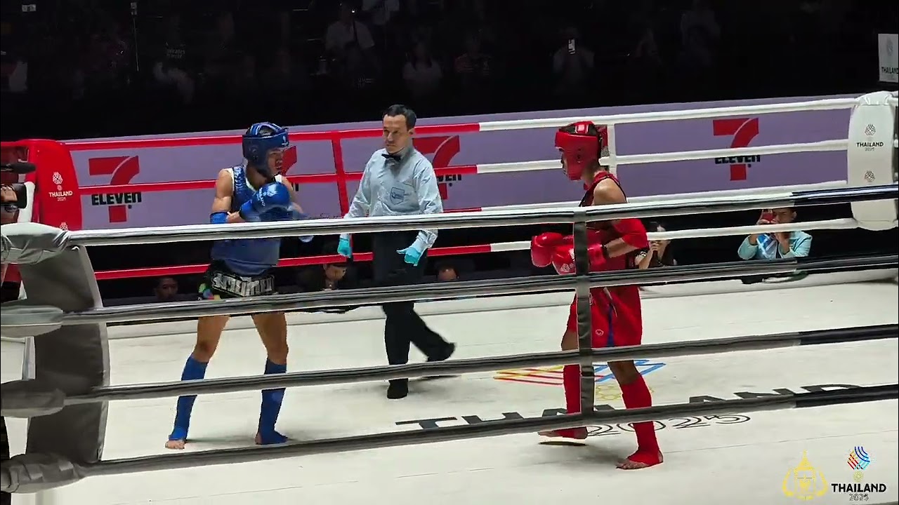 การแข่งขันขันกีฬามวย ซีเกมส์ ระหว่าง 🇹🇭 Chalongchai minidi (winner) VS 🇻🇳 Dang Huynh Hai