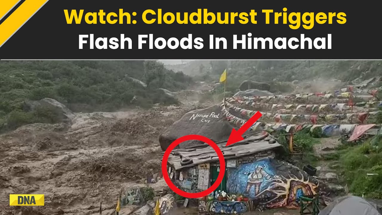 Himachal Cloudburst: Cloudburst Sparks Flash Floods in Himachal; Army Steps In for Rescue Operations