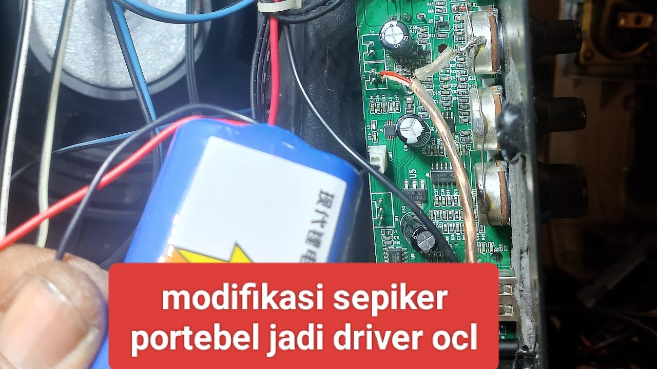 Eksperimen driver portebel jadi ocl 100wat