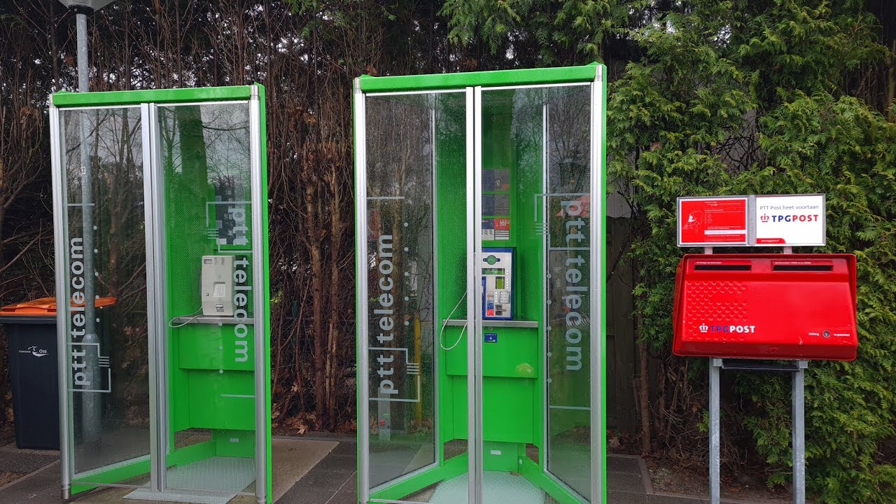 Telefooncellen, Telefooncel, Ptt Telecom, Kpn Telecom. Munt telefoon, Kaart telefoon.