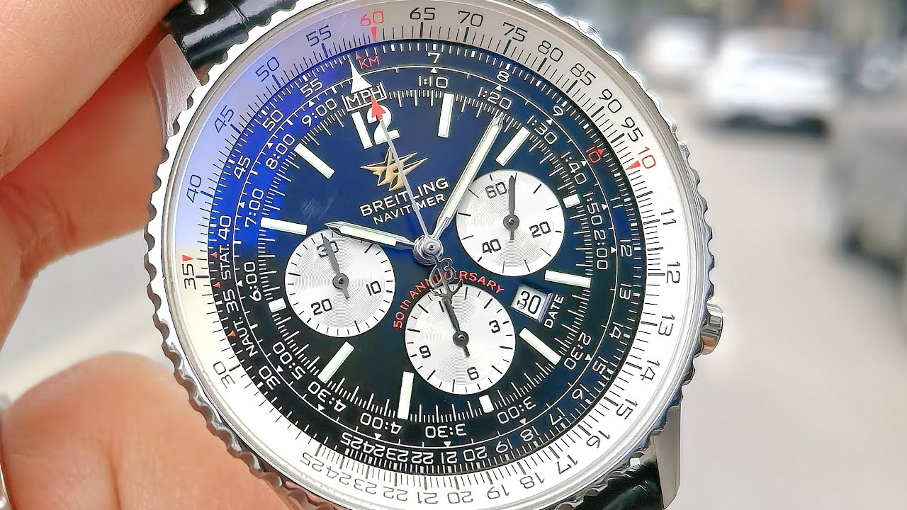 [Quá Đẹp] Breitling Navitimer Chronograph 50th Anniversary 42mm A41322 | ICS Authentic